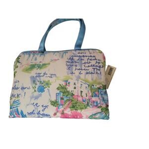 NWT Toiletry Travel Bag Watercolor Garden